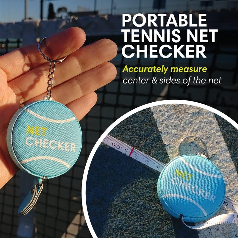 Scoring Right Net Checker Tennis Net Height Measuring Tape and Keyring - Image 2